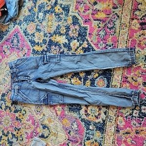 High rise skinny cargo jeans